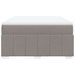 Pat box spring cu saltea, gri taupe, 160x200 cm material textil - WALTI WALTI