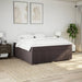 Pat continental cu saltea maro închis 180x200cm material textil - WALTI WALTI
