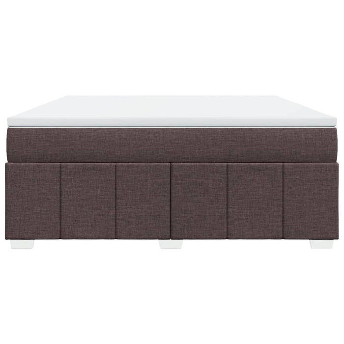 Pat continental cu saltea maro închis 180x200cm material textil - WALTI WALTI
