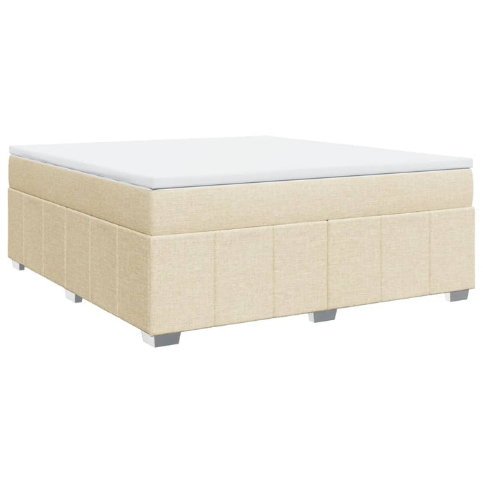 Pat continental cu saltea, crem, 180x200 cm, textil - WALTI WALTI