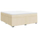 Pat continental cu saltea, crem, 180x200 cm, textil - WALTI WALTI