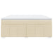 Pat continental cu saltea, crem, 180x200 cm, textil - WALTI WALTI