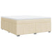 Pat continental cu saltea, crem, 180x200 cm, textil - WALTI WALTI