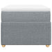 Pat continental cu saltea, gri deschis, 80x200 cm, textil - WALTI WALTI