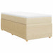 Pat box spring cu saltea, crem, 80x200 cm, textil - WALTI WALTI