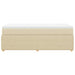Pat box spring cu saltea, crem, 80x200 cm, textil - WALTI WALTI