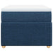 Pat box spring cu saltea, albastru, 80x200 cm, textil - WALTI WALTI