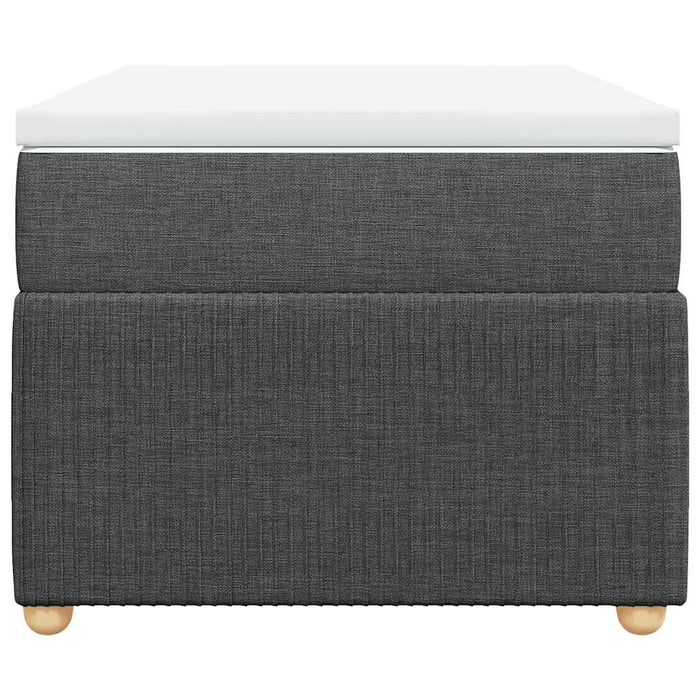 Pat box spring cu saltea, gri închis, 90x190 cm, textil - WALTI WALTI