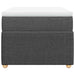 Pat box spring cu saltea, gri închis, 90x190 cm, textil - WALTI WALTI