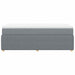 Pat box spring cu saltea, gri deschis, 90x200 cm, textil - WALTI WALTI