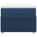 Pat box spring cu saltea, albastru, 100x200 cm, textil - WALTI WALTI