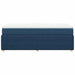 Pat box spring cu saltea, albastru, 100x200 cm, textil - WALTI WALTI