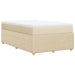 Pat box spring cu saltea, crem, 120x200 cm, textil - WALTI WALTI
