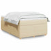 Pat box spring cu saltea, crem, 120x200 cm, textil - WALTI WALTI