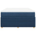 Pat box spring cu saltea, albastru, 140x200 cm, textil - WALTI WALTI