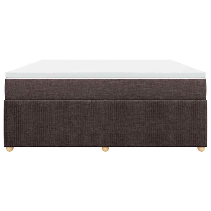 Pat continental cu saltea maro închis 180x200cm material textil - WALTI WALTI
