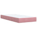 Pat box spring cu saltea, roz, 80x200 cm, catifea - WALTI WALTI