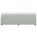 Pat box spring cu saltea, gri deschis, 90x190 cm, catifea - WALTI WALTI