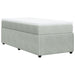 Pat box spring cu saltea, gri deschis, 90x190 cm, catifea - WALTI WALTI