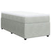 Pat box spring cu saltea, gri deschis, 90x200 cm, catifea - WALTI WALTI