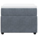 Pat box spring cu saltea, gri închis, 90x200 cm, catifea - WALTI WALTI