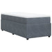 Pat box spring cu saltea, gri închis, 90x200 cm, catifea - WALTI WALTI