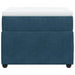 Pat box spring cu saltea, albastru închis, 90x200 cm, catifea - WALTI WALTI