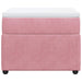 Pat box spring cu saltea, roz, 90x200 cm, catifea - WALTI WALTI