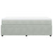 Pat box spring cu saltea, gri deschis, 100x200 cm, catifea - WALTI WALTI