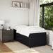 Pat box spring cu saltea, negru, 100x200 cm, catifea - WALTI WALTI