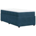 Pat box spring cu saltea, albastru închis, 100x200 cm, catifea - WALTI WALTI