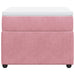 Pat box spring cu saltea, roz, 100x200 cm, catifea - WALTI WALTI