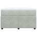 Pat box spring cu saltea, gri deschis, 120x190 cm, catifea - WALTI WALTI