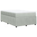 Pat box spring cu saltea, gri deschis, 120x190 cm, catifea - WALTI WALTI