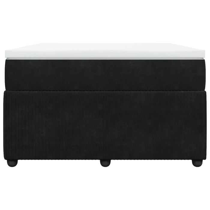 Pat box spring cu saltea, negru, 120x190 cm, catifea - WALTI WALTI