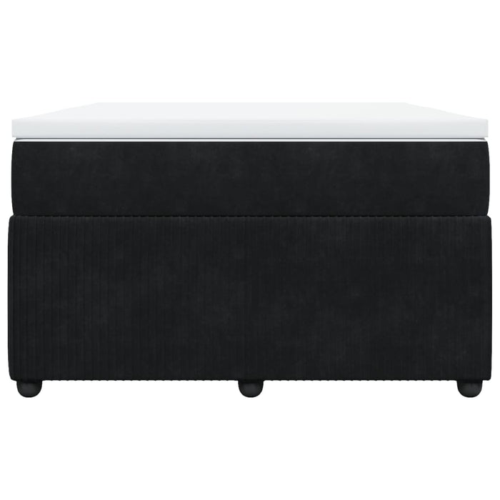 Pat box spring cu saltea, negru, 120x200 cm, catifea - WALTI WALTI