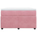 Pat box spring cu saltea, roz, 120x200 cm, catifea - WALTI WALTI