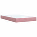 Pat box spring cu saltea, roz, 120x200 cm, catifea - WALTI WALTI