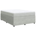 Pat box spring cu saltea, gri deschis, 140x190 cm, catifea - WALTI WALTI