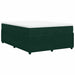 Pat box spring cu saltea, verde închis, 140x190 cm, catifea - WALTI WALTI