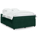 Pat box spring cu saltea, verde închis, 140x190 cm, catifea - WALTI WALTI