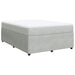 Pat box spring cu saltea, gri deschis, 140x200 cm, catifea - WALTI WALTI