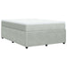 Pat box spring cu saltea, gri deschis, 140x200 cm, catifea - WALTI WALTI