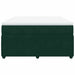 Pat box spring cu saltea, verde închis, 140x200 cm, catifea - WALTI WALTI