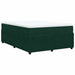 Pat box spring cu saltea, verde închis, 140x200 cm, catifea - WALTI WALTI