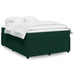 Pat box spring cu saltea, verde închis, 140x200 cm, catifea - WALTI WALTI