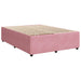 Pat box spring cu saltea, roz, 140x200 cm, catifea - WALTI WALTI