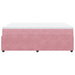 Pat box spring cu saltea, roz, 140x200 cm, catifea - WALTI WALTI