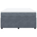 Pat box spring cu saltea, gri închis, 160x200 cm, catifea - WALTI WALTI
