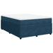 Pat box spring cu saltea, albastru închis, 160x200 cm, catifea - WALTI WALTI